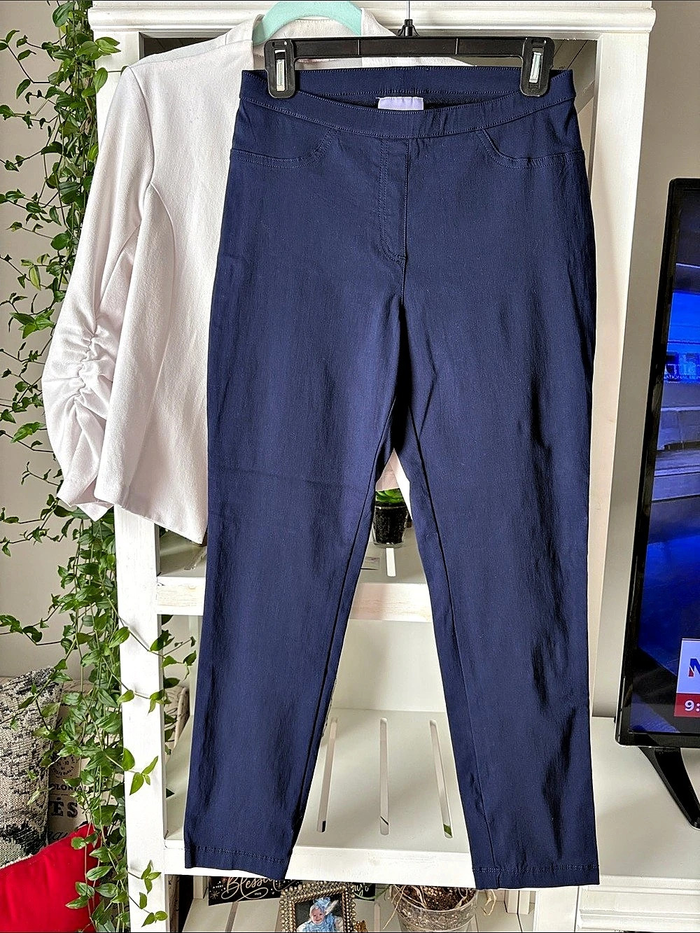 Laura Scott Missy Millennium Ankle Pant Ankle Pants in Blue Size Small NWT